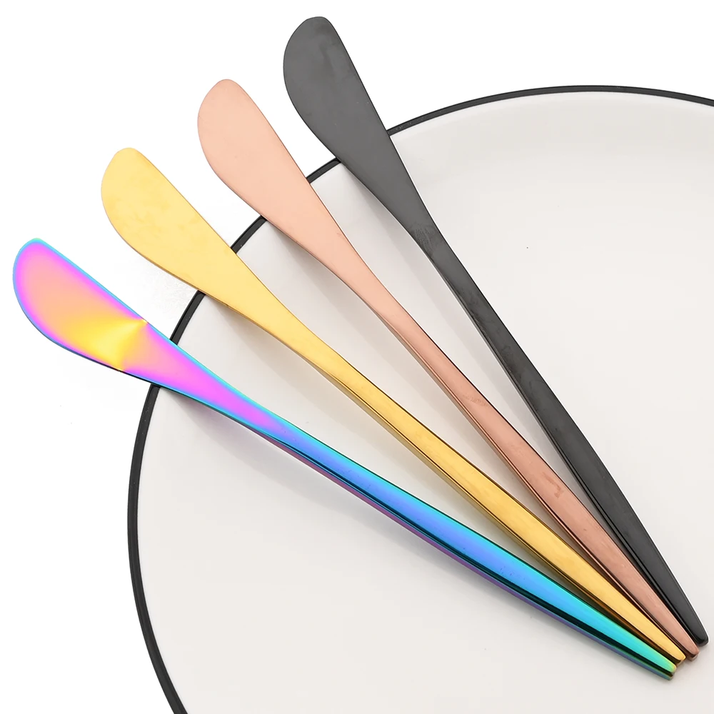 Stainless Steel Butter Knife Cheese Dessert Butter Jam Spreader Utensil Breakfast Bread Spreader Tools