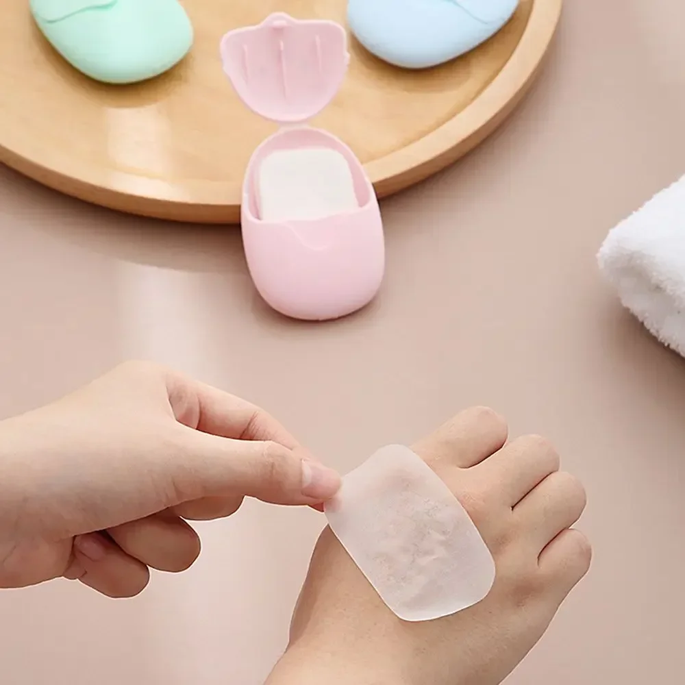 50Pcs Portable Soap Paper Boxed for Outdoor