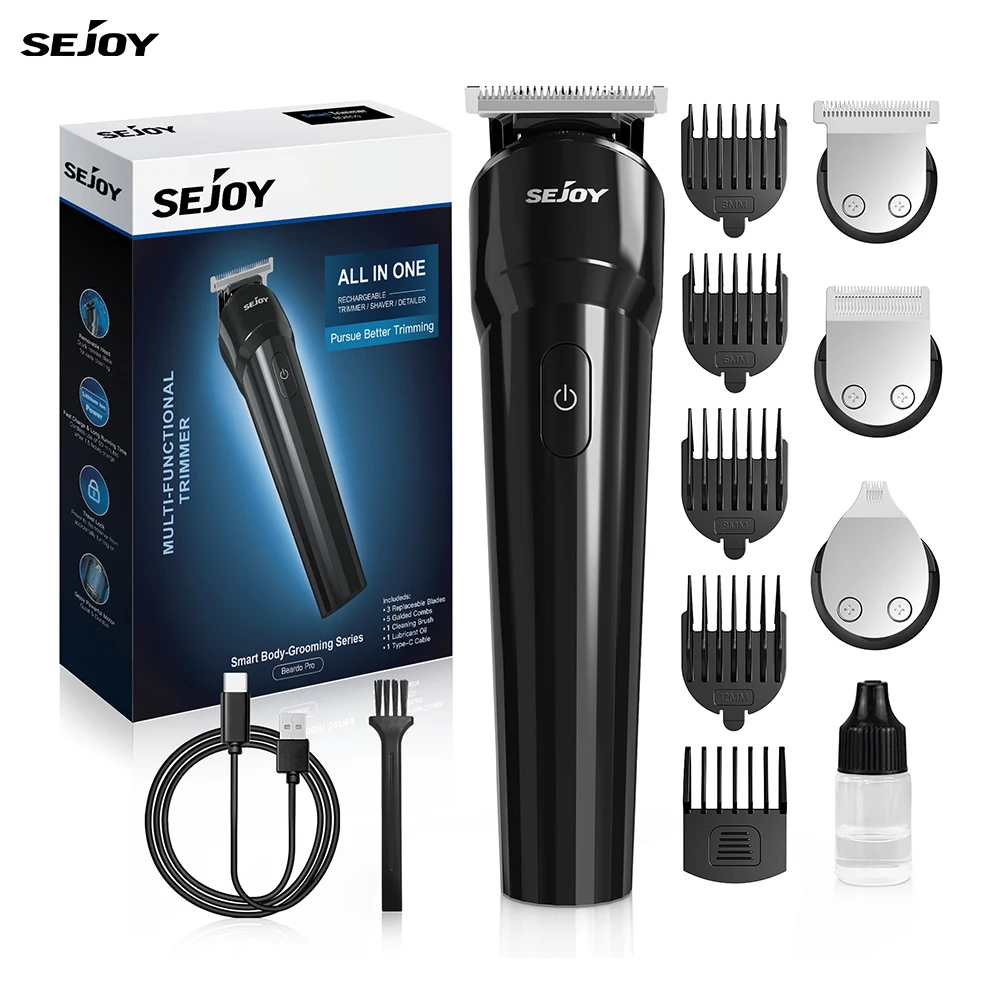 Sejoy Men's Professional Hair Clippers Cordless Trimmer Beard Cutting Machine Electric Hair Clippers Trimmers For Men Shaver