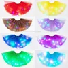 LED Glowing Light  Women Tulle star Skirt Short Tutu Mini Skirt Adult Fancy Ballet Dancewear Party Costume Ball Gown Mini skirt 1