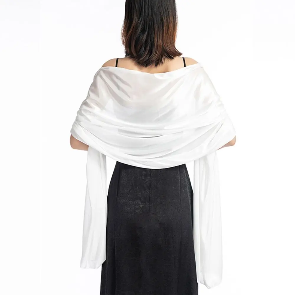 

Shawl Wraps Scarf Accessories Collocation Clothing Accessories French Silk Scarf Korean Style Scarves Satin Shawl Female Shawl
