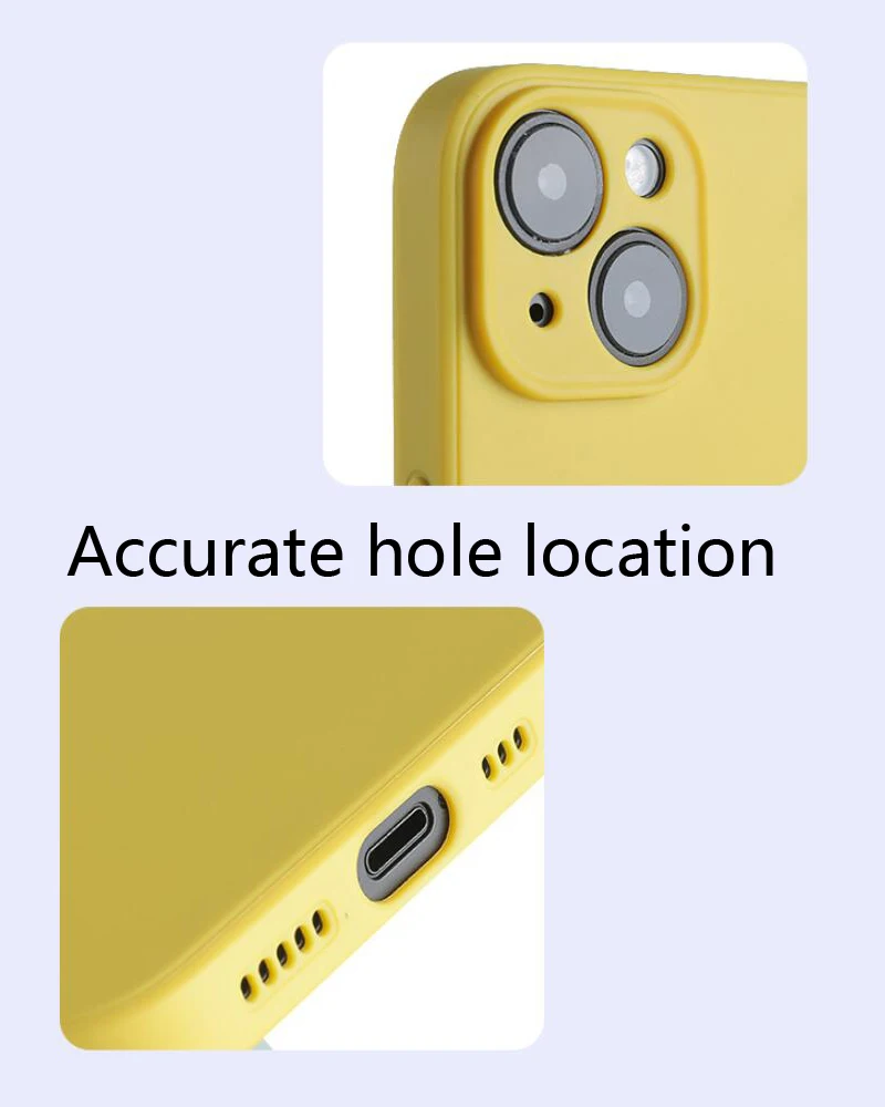 Luxuriöse Flüssigsilikon-Handyhülle für iPhone 13, Mini 14, 15 Pro Max 15 Plus, Bonbonfarben, weiche Rückseite, Fundas – Detail 3