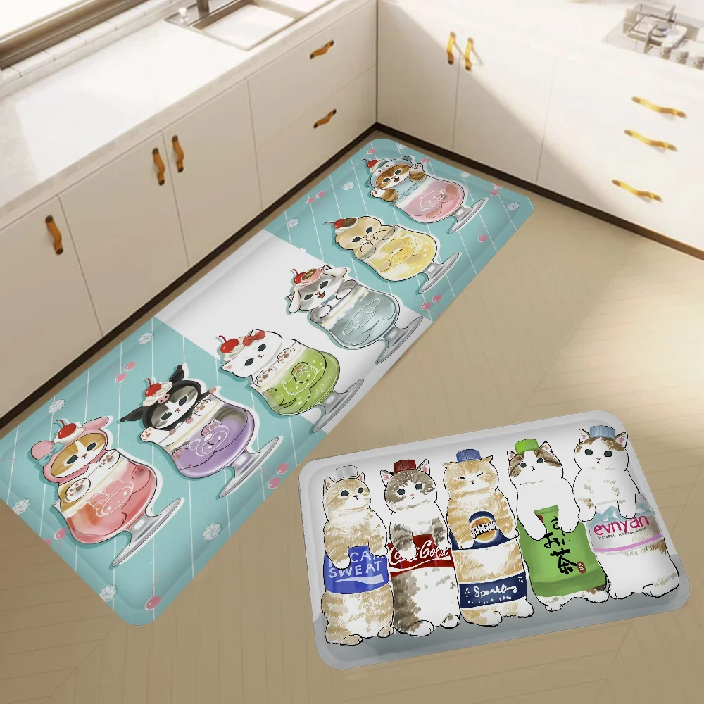 Funny Cat mofusand Floor Mat Nordic Style Home Doormat Bathroom-Toilet Mats Bedroom Hotel Decor Mat 2