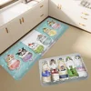 Funny Cat mofusand Floor Mat Nordic Style Home Doormat Bathroom-Toilet Mats Bedroom Hotel Decor Mat 2
