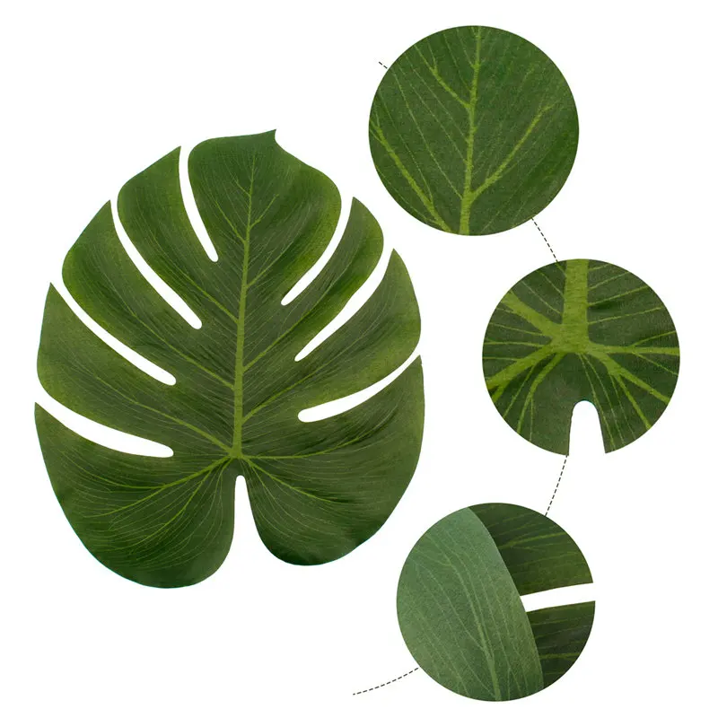 Artificial Tropical Palm Leaves: Jungle Party Safari Hawaiian Table Decor 8 Sd1faba5dfddb4fdd8757a0e14fa72e0bq