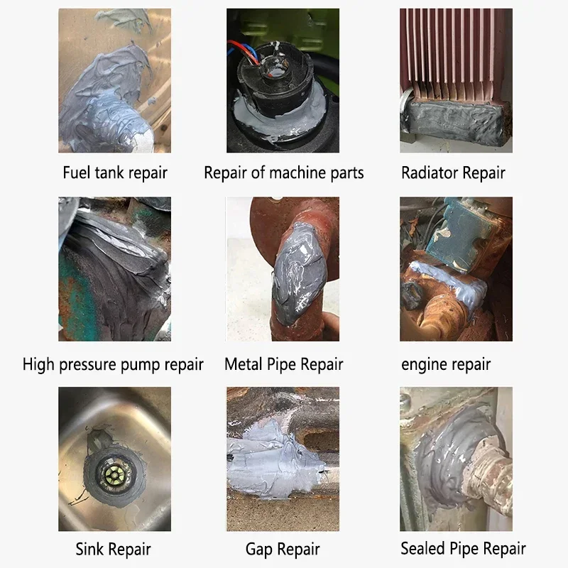 Extrusion Metal Repair Adhesive Industrial High Strength Bonding Sealant Weld Seam Metal Repair Agent Strong Casting Ab Glues