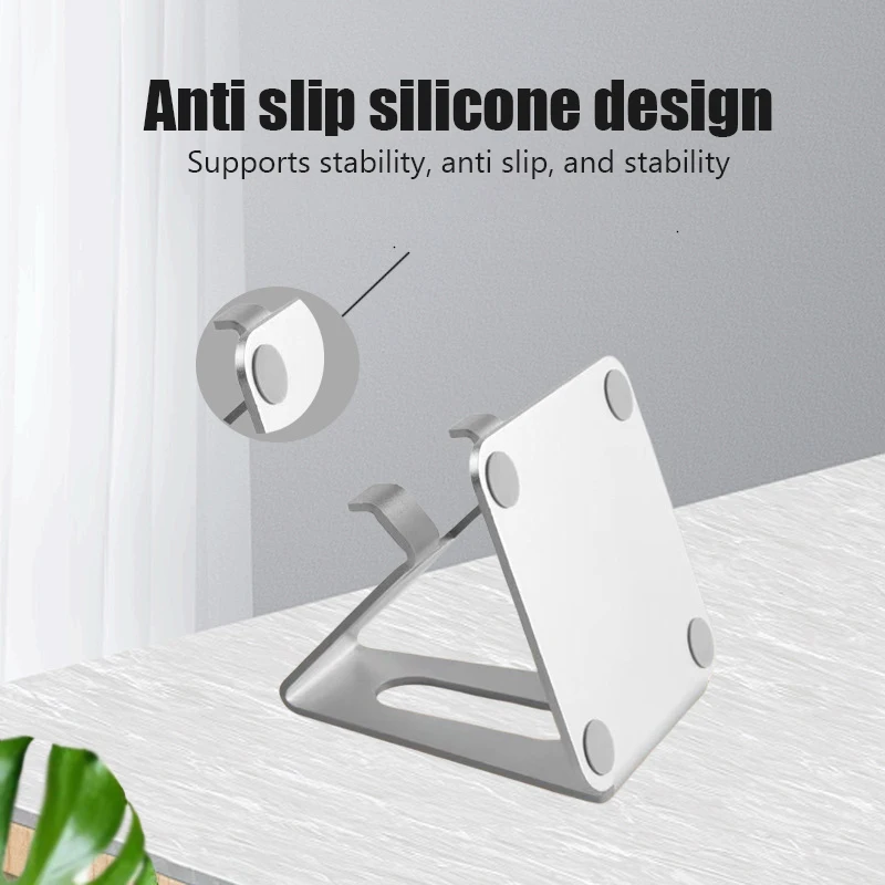 Mobile Phone Holder Stand Desktop Cell phone Bracket Metal Material Smartphone Support for Tablet Xiaomi iPhone Huawei Anti-Slip