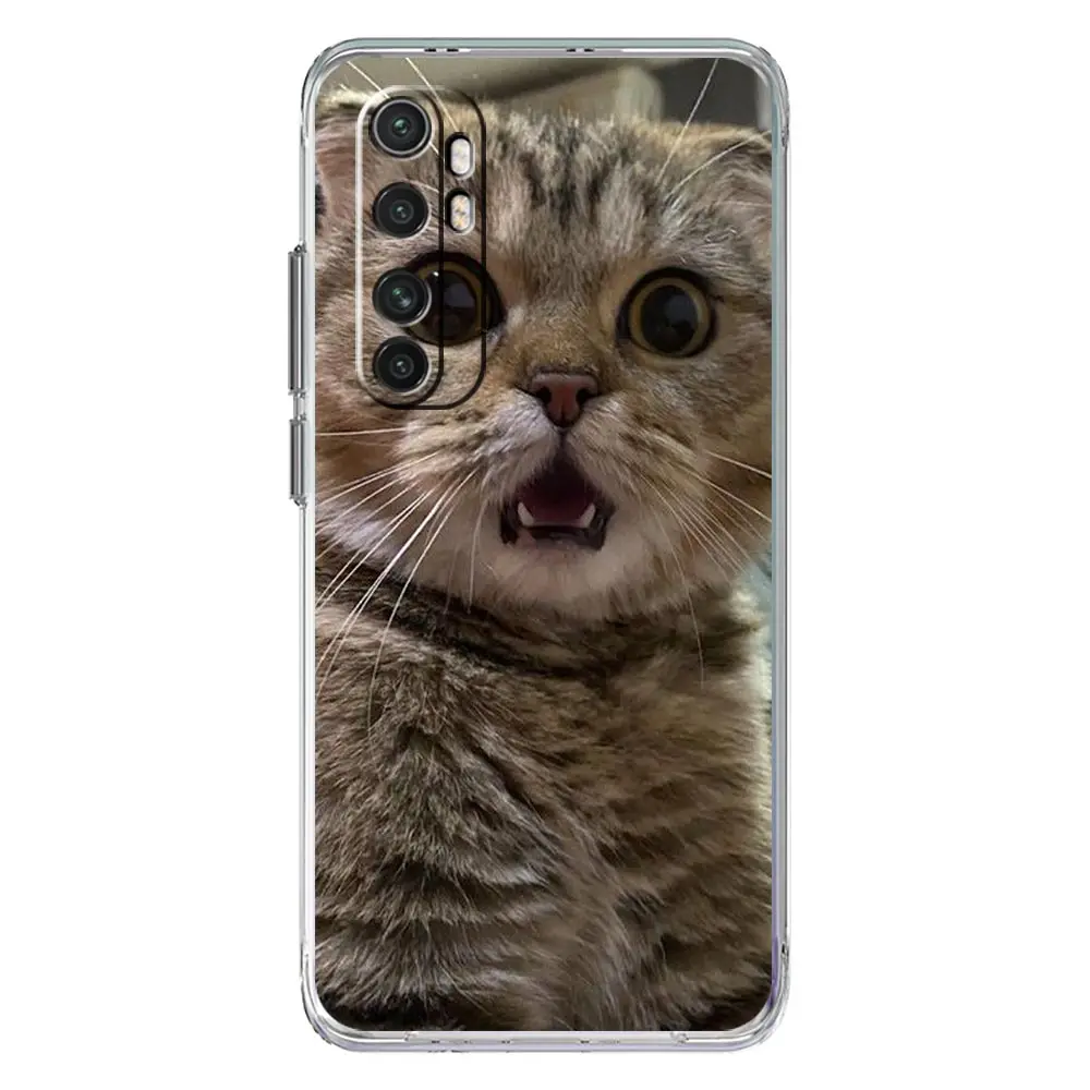 Kawaii Love Cat Clear TPU Phone Case Cover
