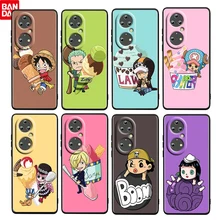 

Anime ONE PIECE Dessert For Huawei P50 40 30 20 10 9 Lite E Mini Pro 5G Soft Silicone Black Cover Phone Case Cover Funda Coque