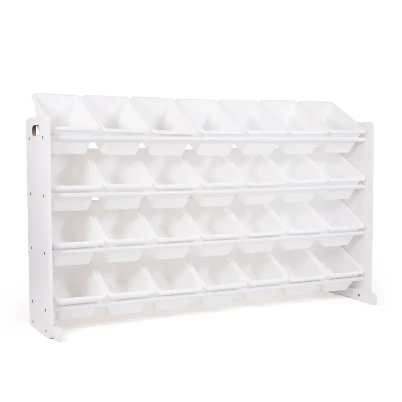 

Humble Crew Cambridge Mega Kids Toy Storage Organizer with 28 Storage Bins, White