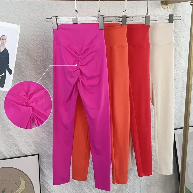 Women Fitness Leggings Running Cycling Pants Breathable Sports Leggings High Waist  Workout Gym Clothing Yoga Leggings