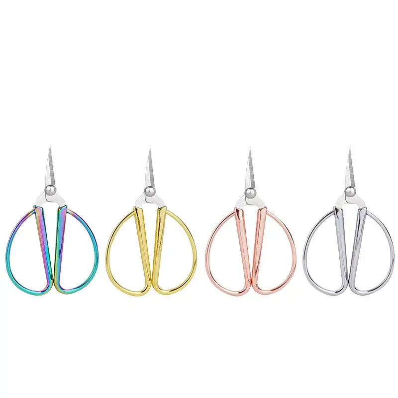 Sewing Scissors Tailor Scissors Craft Scissors Stainless Steel Tailor Scissor Bright Color Embroidery Scissors DIY Tools Dressmaker Shears Knitting Sewing Handicraft Scissor