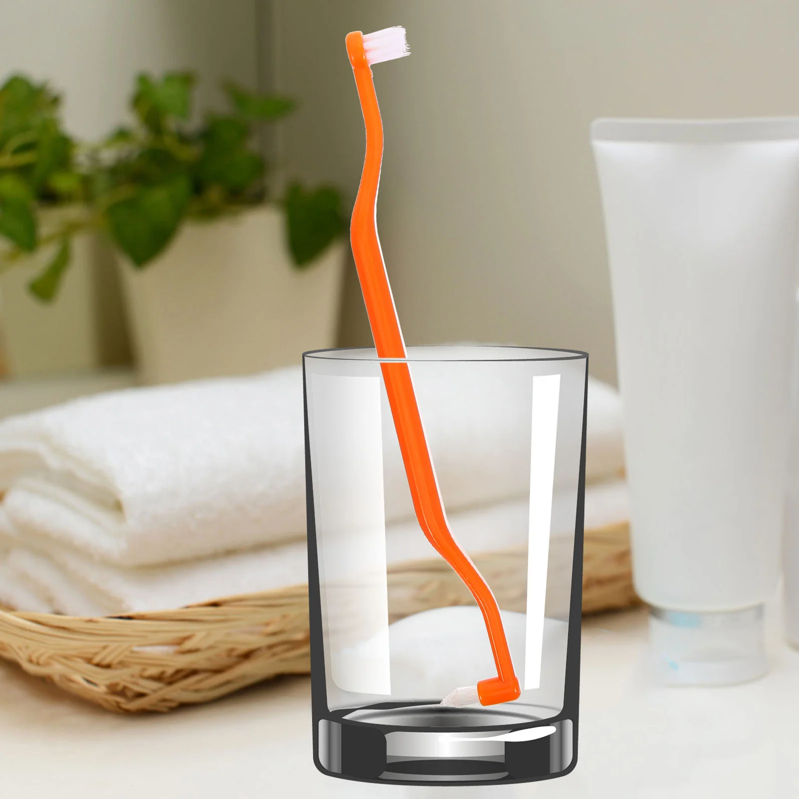 Orthodontic Toothbrush Double-Ended Interspace Brush Oral Cavity Correction Dental Implants Braces Teeth Cleaning