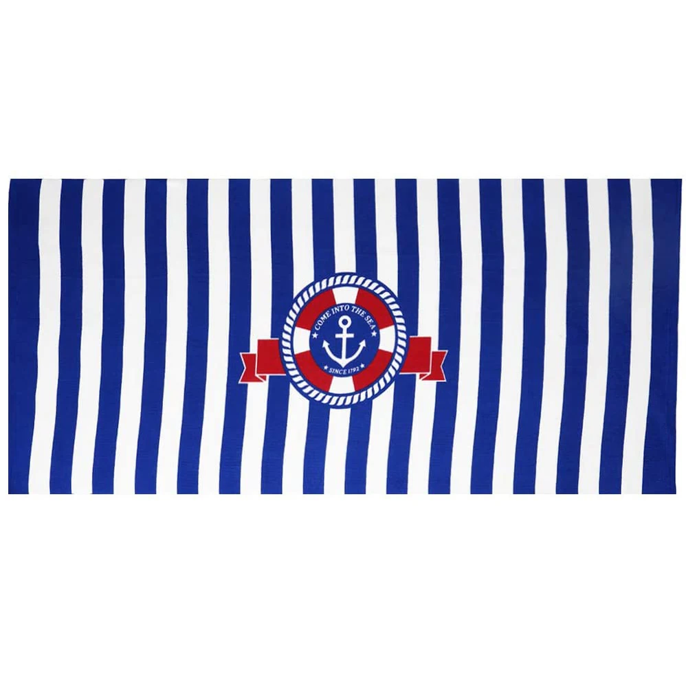 

Stripe Navy Microfiber Quick Drying Towel Suitable For Yoga Fitness Swimming And Other Places