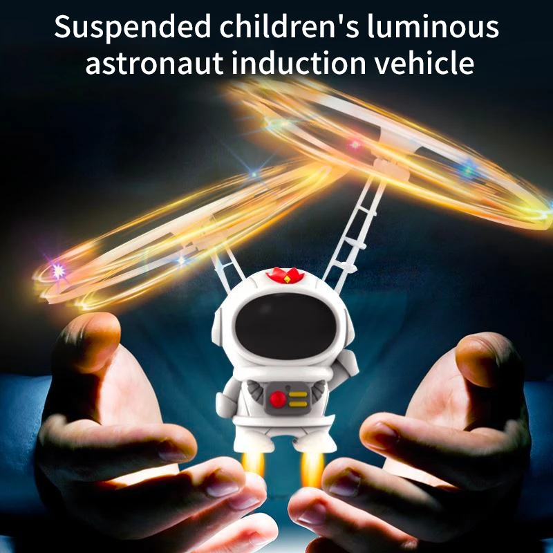 Astronaut Vehicle Toy Levitating Luminous Astronaut Induction Rotatable Ball Wire Man Children Toys