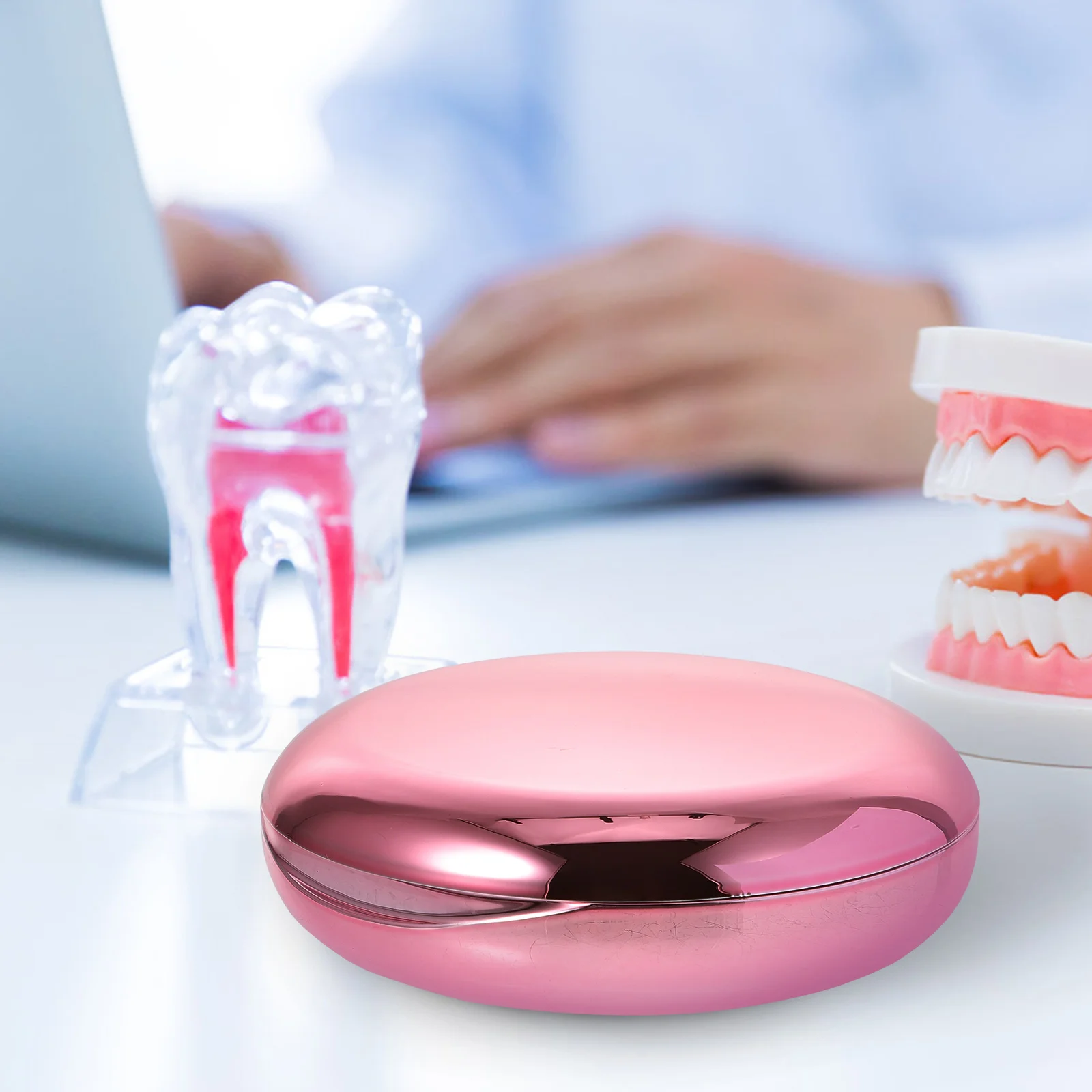 

Orthodontic Braces Box Orthodontic Retainer Storage Case Denture Case Fake Teeth Box Oral Hygiene Organizer dental Travel