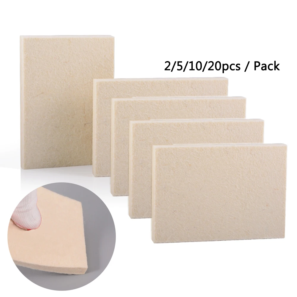 FOSHIO 2/20pcs 스크래치 없음 부드러운 양모 스퀴지 창 필름 색조 청소 스크레이퍼 워터 와이퍼 자동차 비닐 데칼 스티커 포장 도구