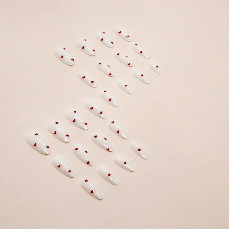 White Almond Press-On Nails