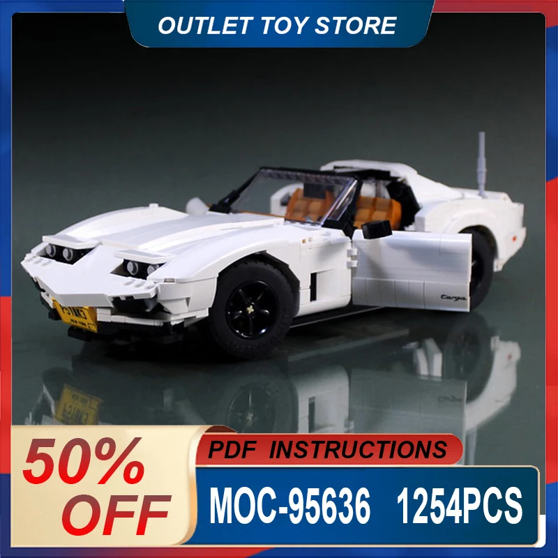 

1254pcs MOC-95636 Technical 10 in 1 White Super Sports Car Compatible 10295 Blocks Bricks Educational Puzzle Toys Birthday Gifts