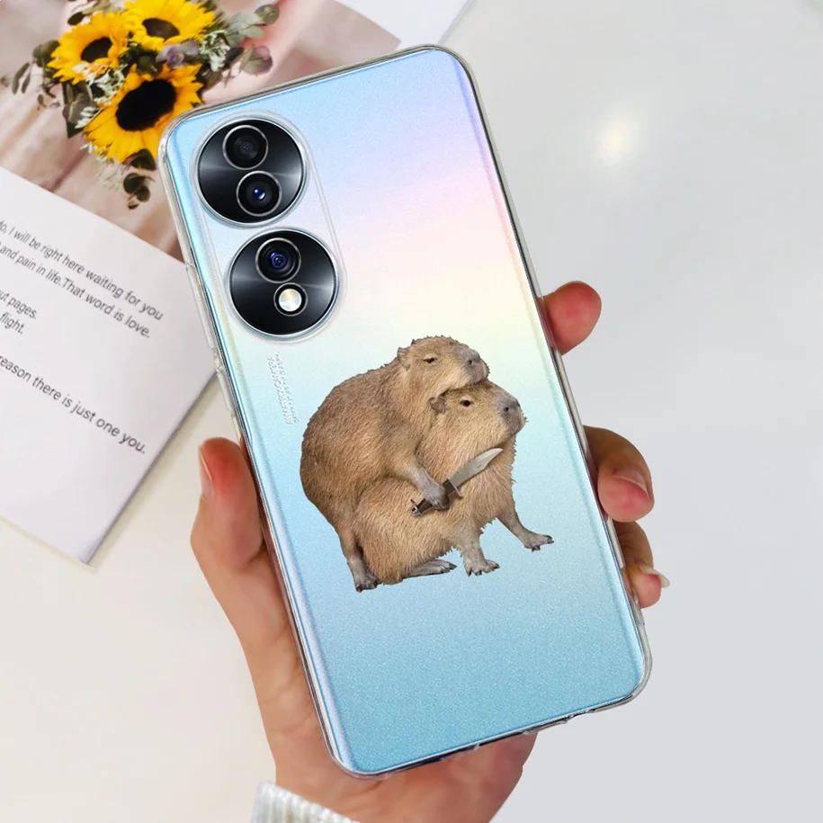 Floral Clear Shockproof Silicone Phone Case – Fashionable and Durable Protection