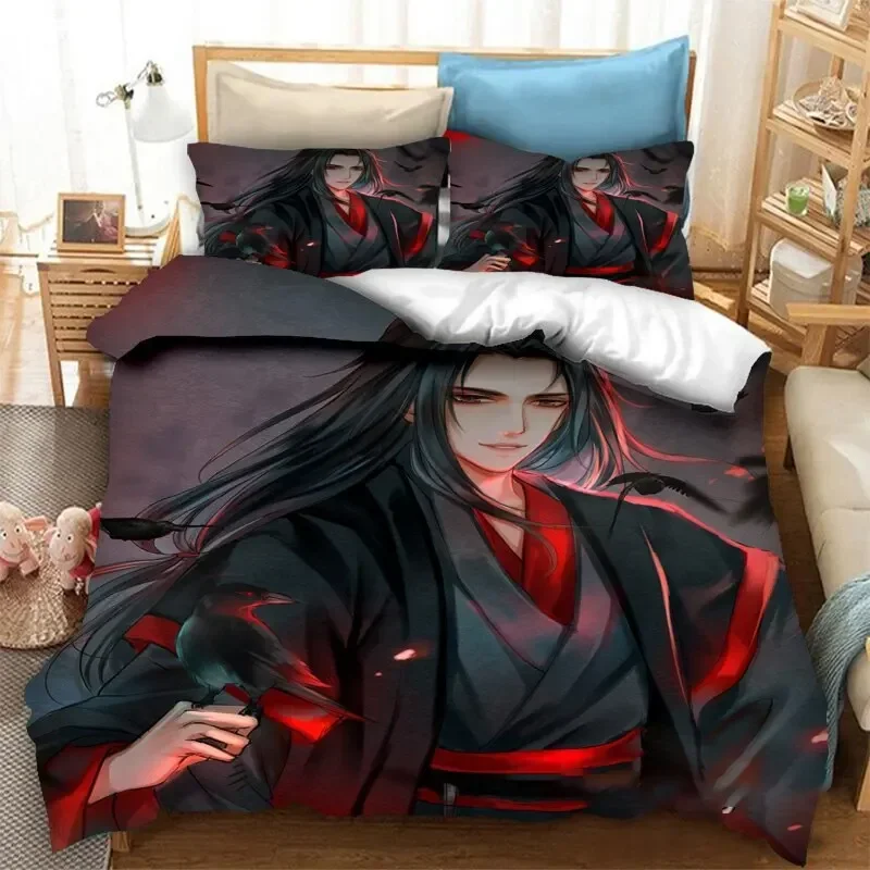 Grandmaster of Demonic Cultivation Mo Dao Zu Shi Bedding Set Boys Adults Kid Duvet Cover Bed Cover Single Queen King Double 3