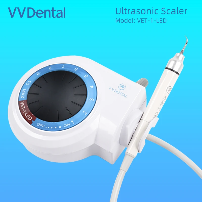 

Ultrasonic Dental Scaler VET-1-LED for Teeth Tartar Stain Tooth Calculus Remover Electric Sonic Teeth Plaque Cleaner Dental