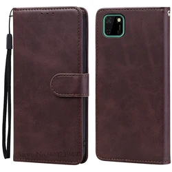 Elegant Wallet Flip Leather Case with Book Stand and Soft TPU Cover - Premium Phone Protection (Coffee)
