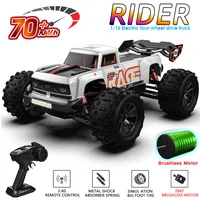 NEW S910PRO 1:16 70KM/H 4WD RC Car With LED Remote Control Cars High Speed Drift Monster Truck for Kids VS Wltoys 144001 Toys 1