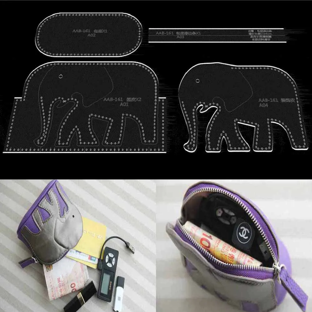 

Leather Bag Pattern Making with Kraft Paper and Acrylic Templates for Elephant Zero Wallet