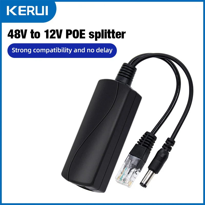 POE Power Supply Adapter 48V to DC 12V 1.2A 100M POE Camera Injector Video Power Supply Module For CCTV IP Camera Switch Ports