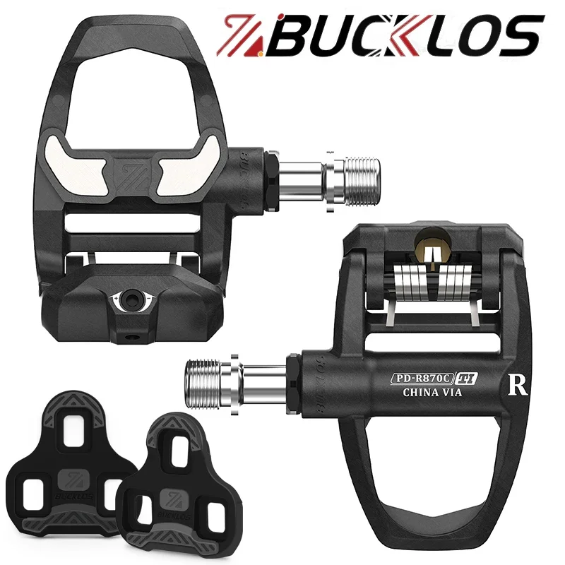 Description Picture 3 of itemBUCKLOS Road Bike Pedals for LOOK KEO Carbon/Nylon Bicycle Self-locking Pedal Clipless Ultralight Pedal for KEO Gravel Bike Part
