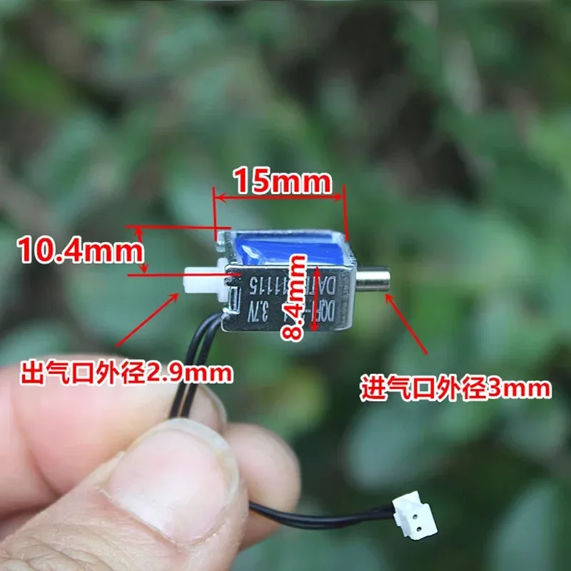 미니 DC 3.7V-5V 2방향 상시 닫힘형 솔레노이드 밸브 마이크로 전기 에어 밸브 DIY 펌프 가스 유량 제어 모니터용