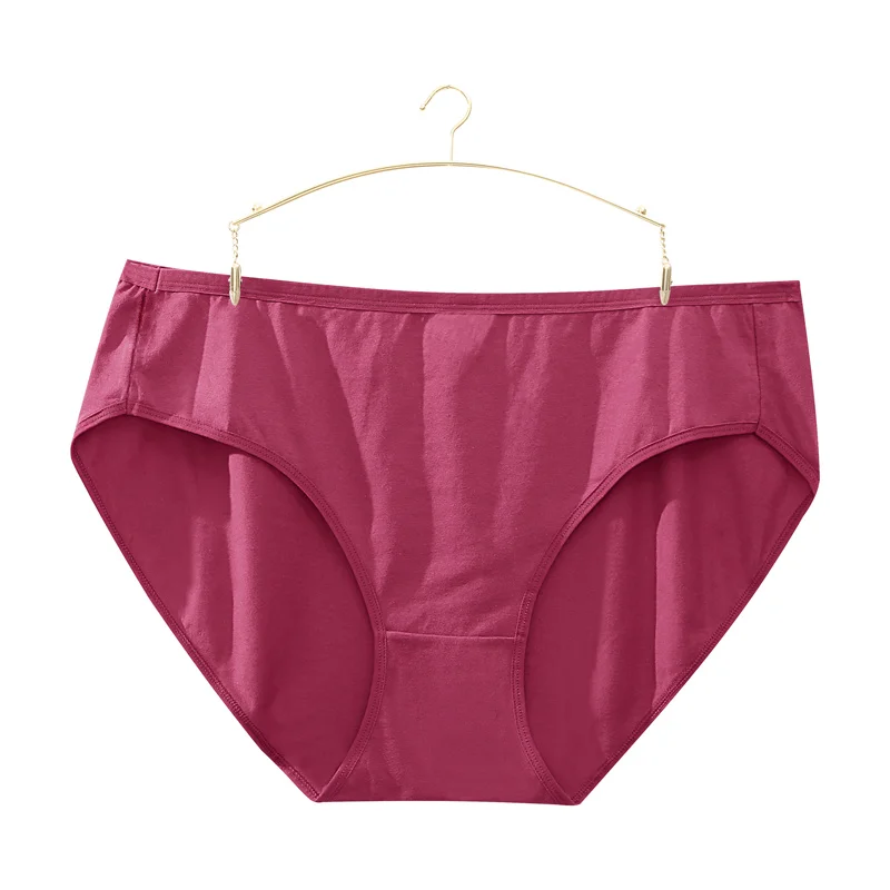 FINETOO 3PCS/Set Plus Size M-4XL Panties Women Cotton Female