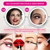 8 inch Makeup Mirror with LED 3 color Lights 5X7X10X Magnification Double Sided Vanity Mirror USB Charging Desktop table Mirrors 2