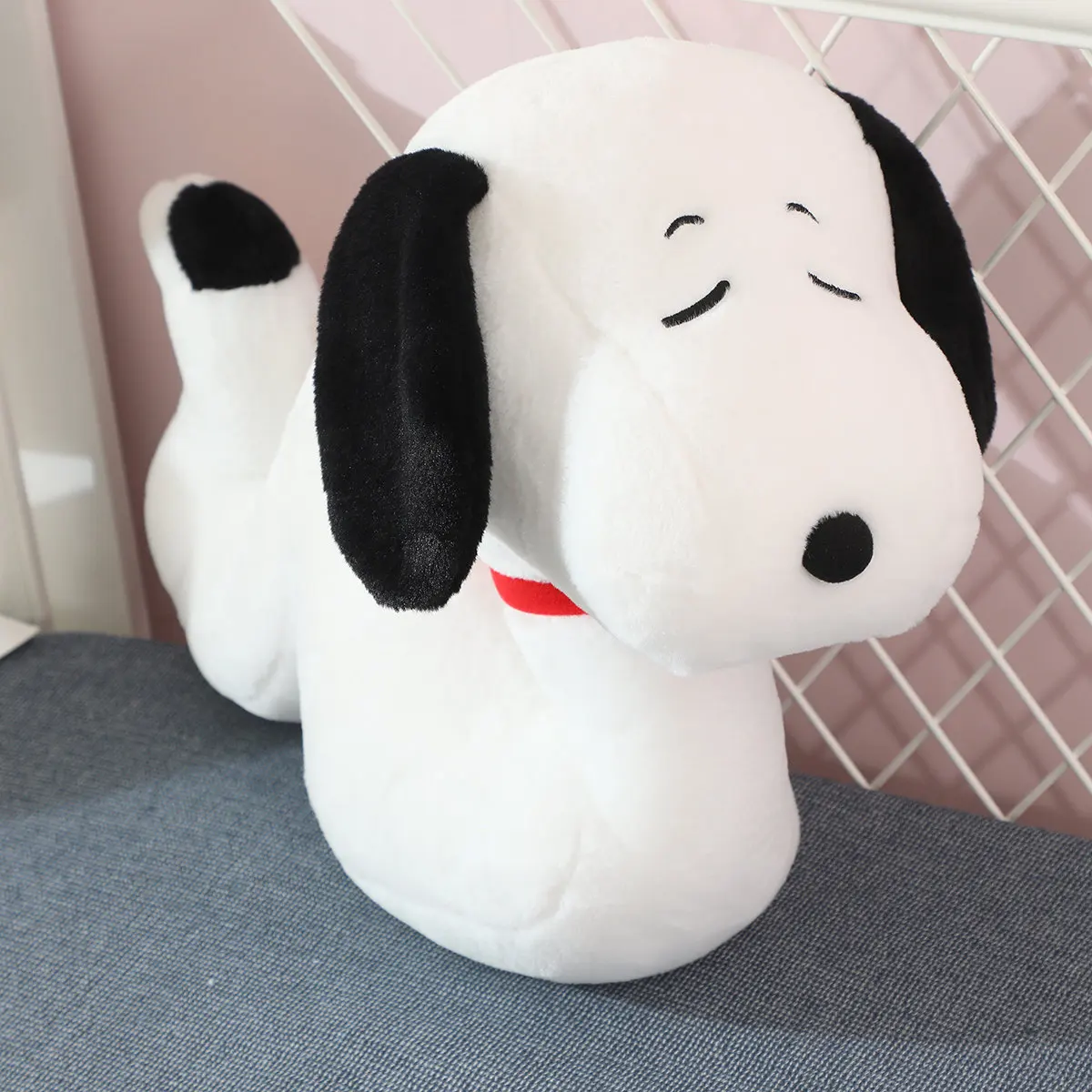 Cute Snoopy Plush Toy The shape of a snake Snoopy Stuffed Cartoon Anime Comfortable Hug Plushies Birthday Gifts For Kid Girl