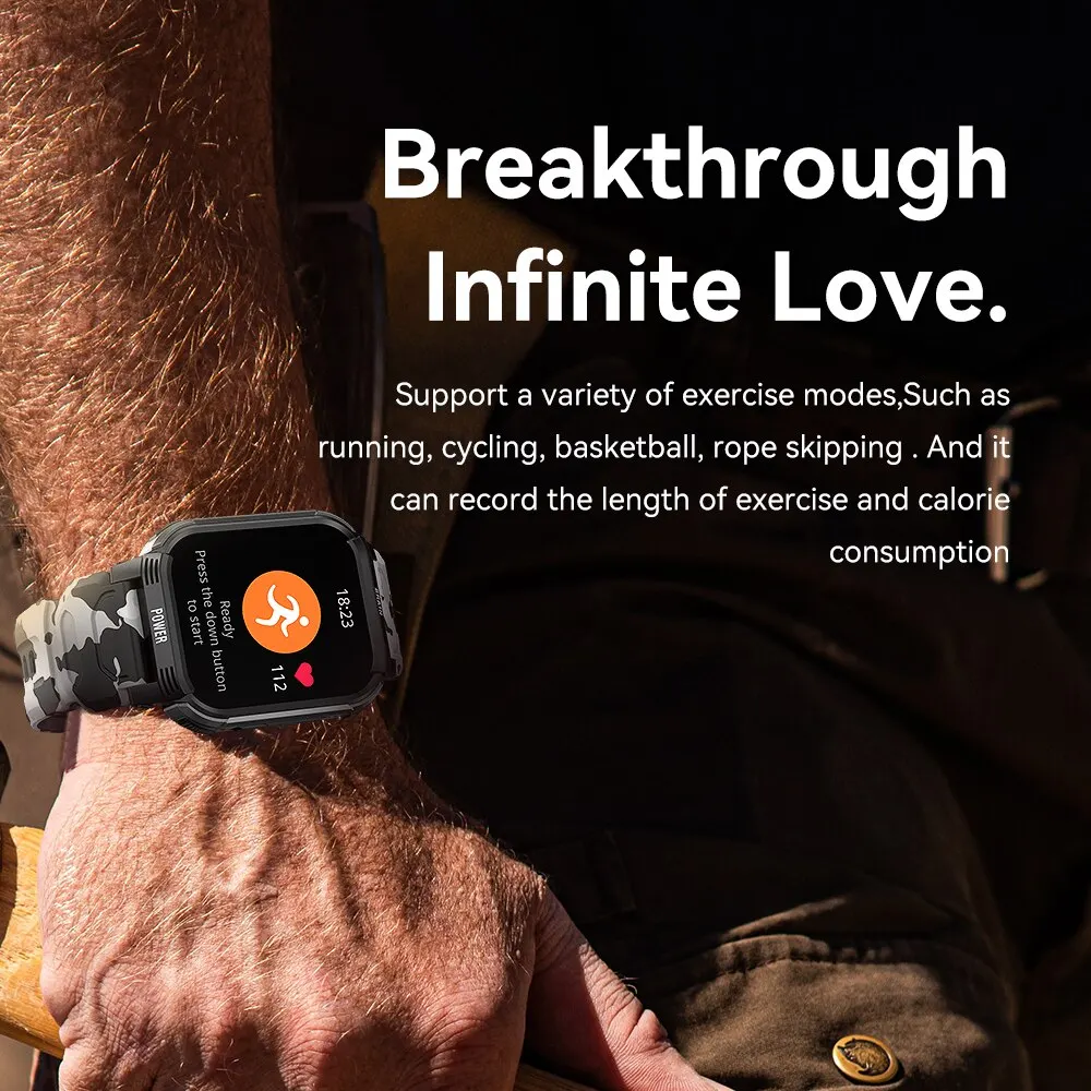  Reloj inteligente con pantalla de retina de 341PPI, relojes de  1.85 pulgadas para hombres y mujeres, llamada Bluetooth, 37 modos  deportivos, reloj de seguimiento de fitness con IP68 impermeable, :  Electrónica