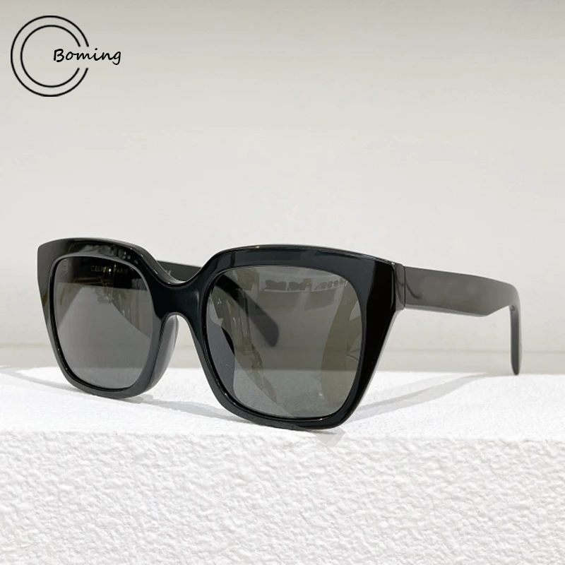 

Luxury brand CL40198F acetate sunglasses men square fashion eyeglasses UV400 outdoor handmade women High quality SUN GLASSES