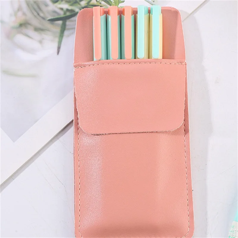 Eslifey PU Leder Tasche – Wasserdicht, 20 Cm, Als Federmäppchen Oder Kosmetiktasche, Cooles Design