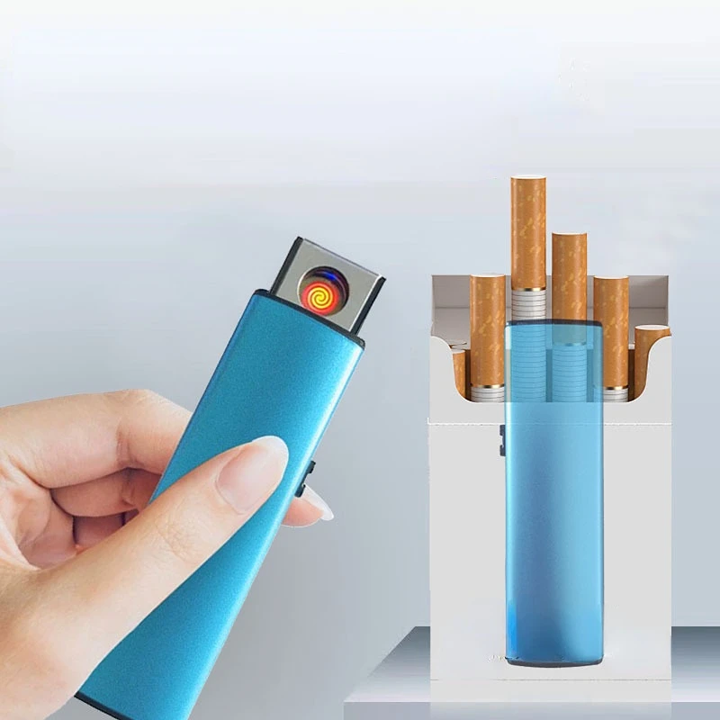 Usb Rechargeable Lighter Windproof Ultra thin Electronic Lighter