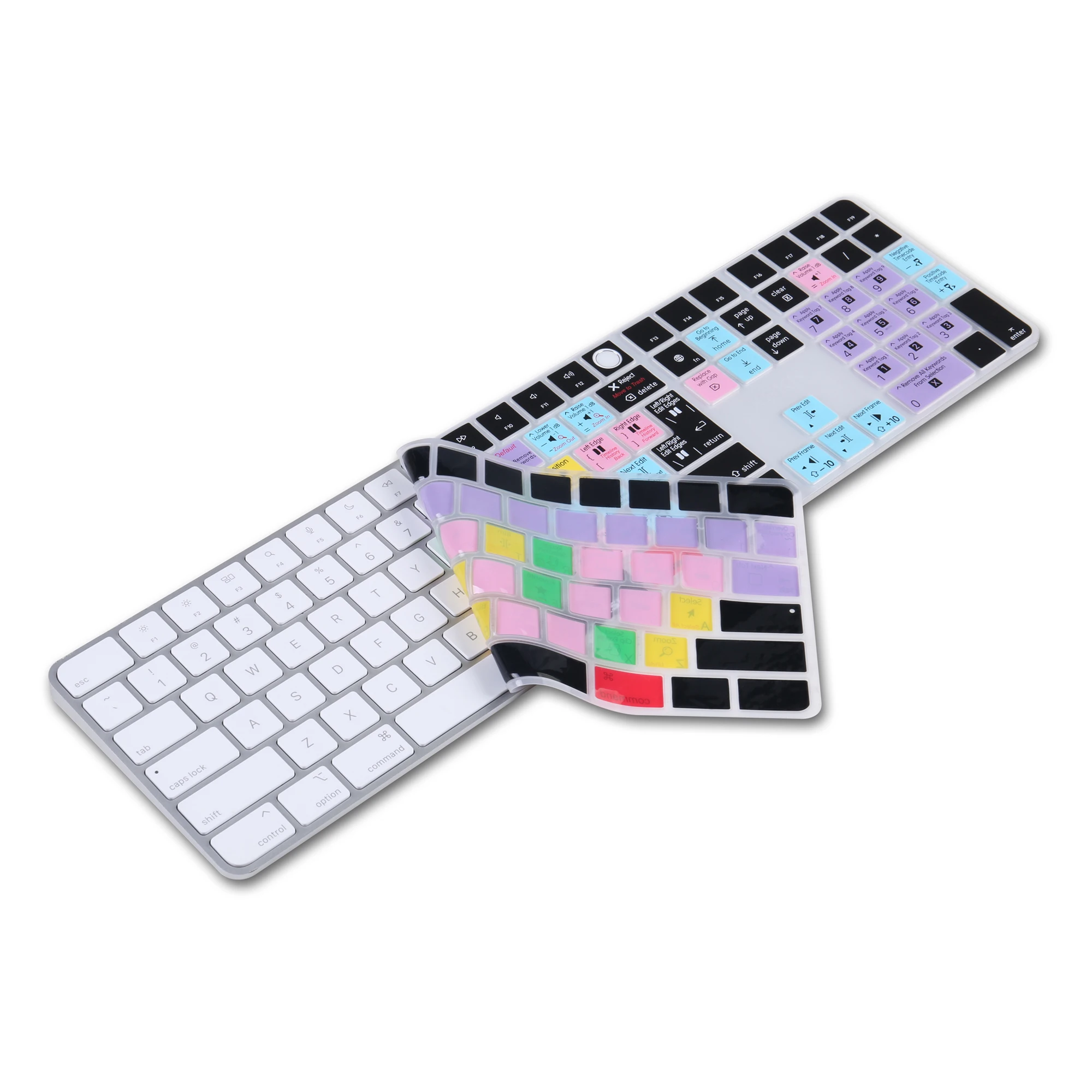 Xskn Corte Final Pro Silicone Teclado Capa Pele para 2023 24 Imac m1 Chip Teclado Mágico com id de Toque e Numérico Teclado A2520 - Imagem 4