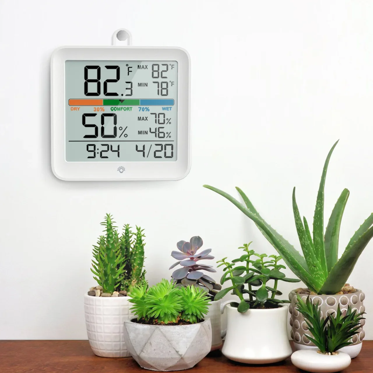 

Цифровой термометр, гигрометр, комнатный Измеритель температуры и влажности, датчик, Метеостанция Smart Home 2023