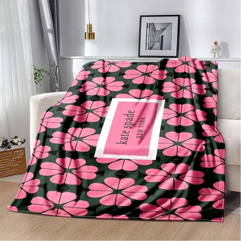Fashion brand logo Ke-Kate-Spade-e plush blanket home sofa bed