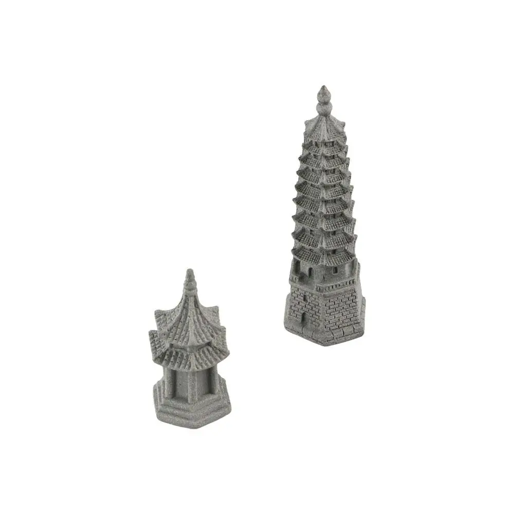 Creative Mini Lanterns Statue Artificial Simulated Pagoda Garden Miniature Sculpture Multifunctional DIY