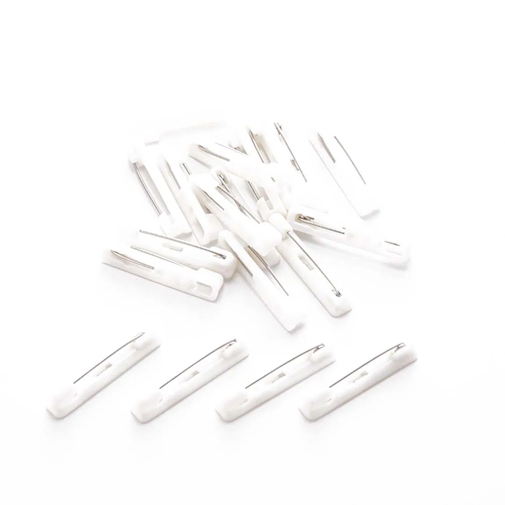 100pcs 22/31/36mm Kunststoff selbst klebende Sicherheits nadeln für DIY Namensschilder ID Abzeichen Award Bänder Bastel zubehör Zubehör – Detail 3
