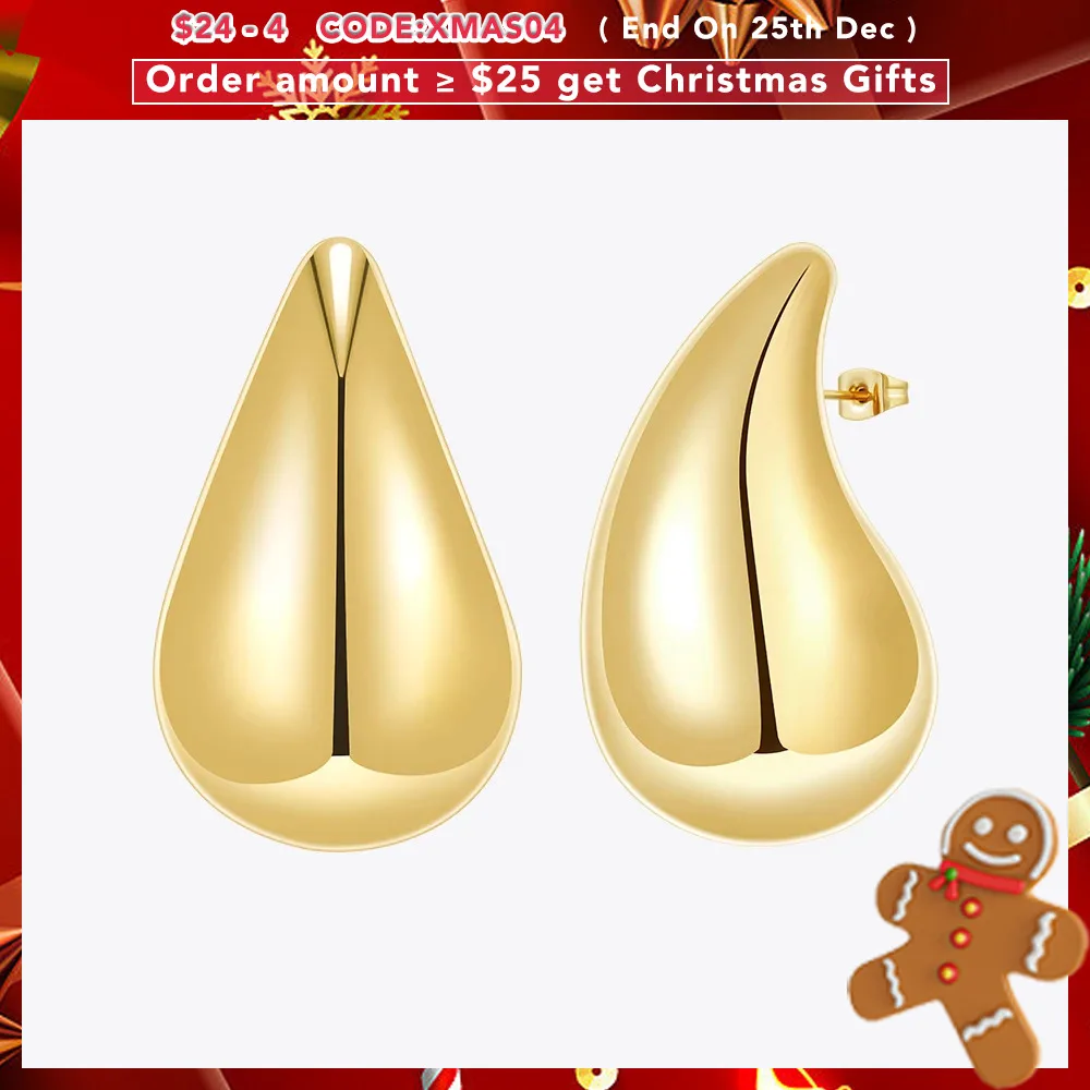 

ENFASHION Aretes De Mujer Glossy Big Size Stud Earrings For Women Stainless Steel Gold Color In Earings Fashion Jewelry E231516