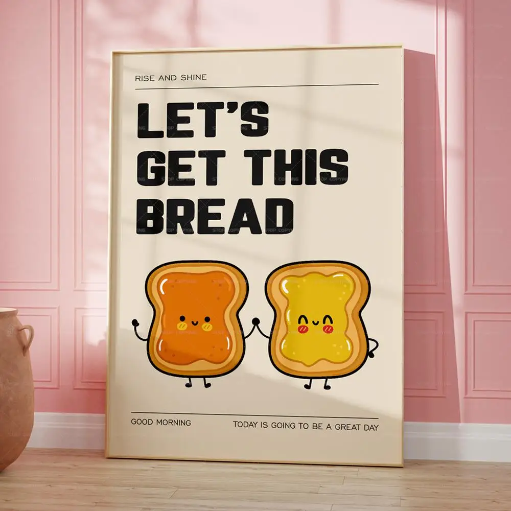 Affiche Chat Gras Mangeant Des Gâteaux - Impression Sur Toile 50x75cm, Déco Murale Moderne Et Drôle