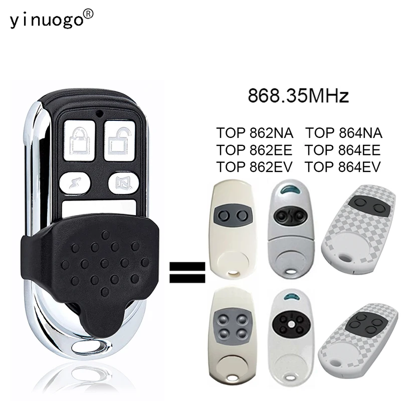 Clone TOP 862NA 862EE 862EV 864NA 864EE 864EV 차고 문 원격 제어 게이트 오프너 송신기 명령 868MHz 고정 코드