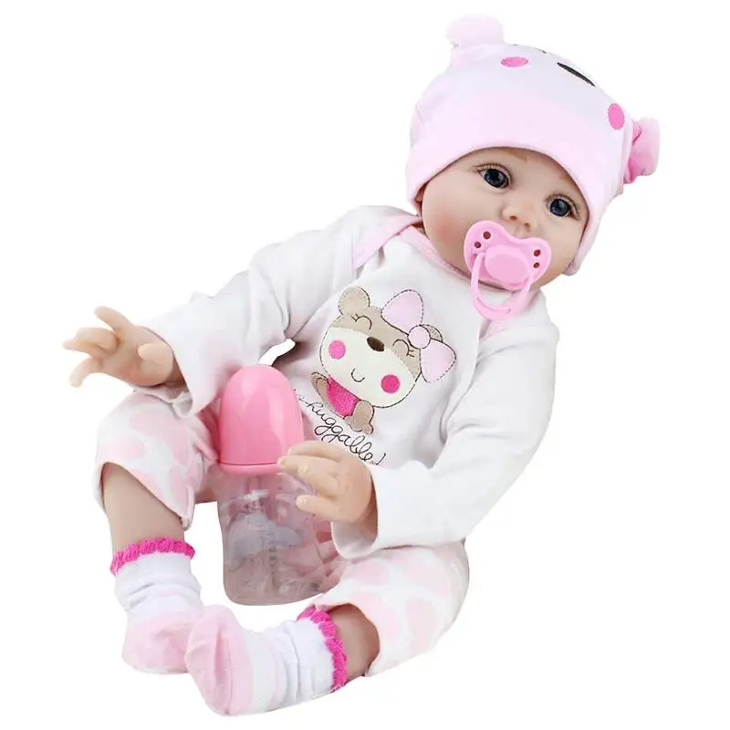 22 Inch Dolls Realistic Silicone Baby Doll For For Kids Soft Vinyl Gift For Kids Over 3 Years Old Blue-eyed Baby over 20 years experience original oem quality fuel pump solenoid 5346207