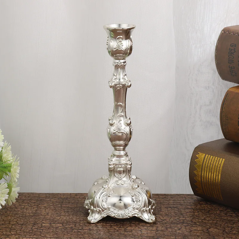 European Retro Zinc Alloy Candle Holder 3
