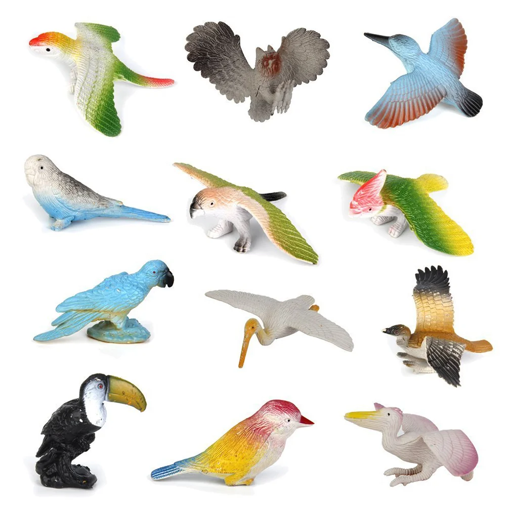 

Many Kinds of Birds Model Action Figures Toy Set Plastic birds Play Best Gift for kids Children Developmental Toy